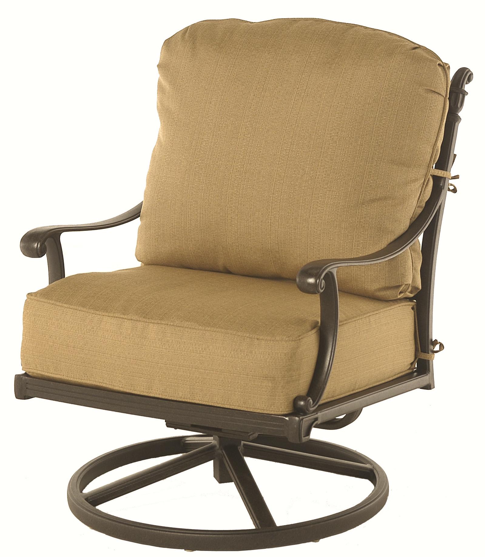 Hanamint Grand Tuscany Outdoor Swivel Rocker with Plush Cushions and